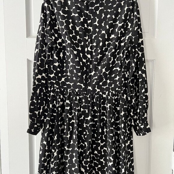kate spade new york Flared V-Neck Long Sleeves Dress Size 10 - Picture 5 of 6